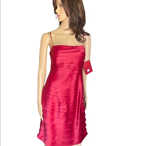 JS Collection petite strapless red dress size 10 - Picture 5 of 15